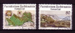 LIECHTENSTEIN MI-NR. 667-668 GESTEMPELT(USED) EUROPA 1977 LANDSCHAFTEN - 1977