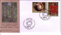 UNO GENF 389-390 FDC UNSERE WELT 2000 - Andere & Zonder Classificatie