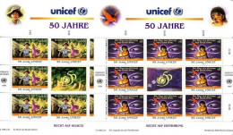 UNO WIEN MI-NR. 218-219 POSTFRISCH(MINT) KLEINBOGENSATZ 50 JAHRE UNICEF 1996 MÄRCHEN - Blokken & Velletjes