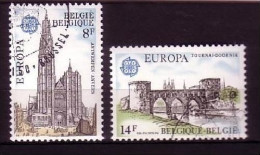 BELGIEN MI-NR. 1943-1944 GESTEMPELT(USED) EUROPA 1978 BAUDENKMÄLER KATHEDRALE BRÜCKE - 1978