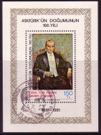 TÜRKISCH ZYPERN BLOCK 2 O KEMAL ATATÜRK - Used Stamps