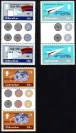 GIBRALTAR MI-NR. 426-428 POSTFRISCH(MINT) Zwischenstegpaar LUFTPOST - FLUGZEUGE - Gibraltar