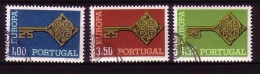 PORTUGAL MI-NR. 1051-1053 O EUROPA 1968 - KREUZBARTSCHLÜSSEL - 1968