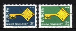 TÜRKEI MI-NR. 2095-2096 O EUROPA 1968 - KREUZBARTSCHLÜSSEL - 1968