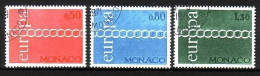 MONACO MI-NR. 1014-1016 GESTEMPELT(USED) EUROPA 1971 KETTE - 1971