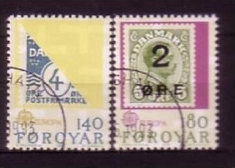 FÄRÖER MI-NR. 43-44 GESTEMPELT(USED) EUROPA 1979 POST- Und FERNMELDEWESEN BRIEFMARKE AUF BRIEFMARKE - 1979