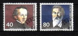 SCHWEIZ MI-NR. 1174-1175 GESTEMPELT(USED) EUROPA 1980 PERSÖNLICHKEITEN - 1980