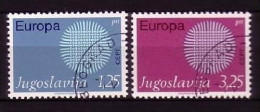 JUGOSLAWIEN MI-NR. 1379-1380 O EUROPA 1970 SONNENSYMBOL - 1970