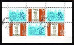 BULGARIEN MI-NR. 3728 A GESTEMPELT(USED) KLEINBOGEN INDIA '89 - Blocs-feuillets