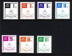 GIBRALTAR MI-NR. 13-19 POSTFRISCH(MINT) TO PAY - PORTOMARKEN - POSTEMBLEM - Gibraltar