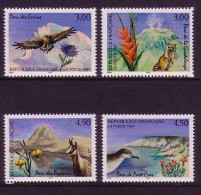 FRANKREICH MI-NR. 3197-3200 POSTFRISCH(MINT) NATURPARKS - ADLER, WASCHBÄR, GEMSE, STURMTAUCHER - Bären