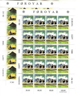 FÄRÖER MI-NR. 198-199 KLEINBOGENSATZ POSTFRISCH(MINT) EUROPA 1990 POSTALISCHE EINRICHTUNGEN - 1990