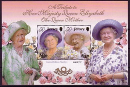 JERSEY BLOCK 27 POSTFRISCH(MINT) 100. GEBURTSTAG KÖNIGINMUTTER ELIZABETH 2000 - Jersey