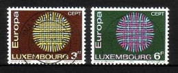 LUXEMBURG MI-NR. 807-808 GESTEMPELT(USED) EUROPA 1970 SONNENSYMBOL - 1970