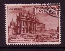 VATIKAN MI-NR. 160 A GESTEMPELT(USED) EILMARKE ESPRESSO 1949 BASILIKA DI S. GIOVANNI - Oblitérés