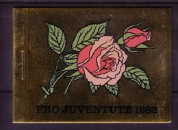 SCHWEIZ MH 0-76 GESTEMPELT(USED) PRO JUVENTUTE 1982 ROSE - Libretti