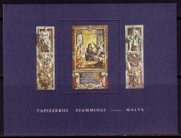 MALTA BLOCK 6 POSTFRISCH(MINT) FLAEMISCHE WANDTEPPICHE 1980 - Malte