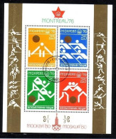 BULGARIEN BLOCK 66 GESTEMPELT(USED) OLYMPISCHE SOMMERSPIELE MONTREAL 1976 - Blocs-feuillets