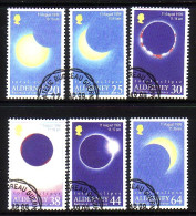 ALDERNEY MI-NR. 131-136 GESTEMPELT(USED) TOTALE SONNENFINSTERNIS 1999 TOTAL ECLIPS - Alderney