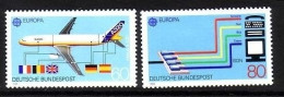 DEUTSCHLAND MI-NR. 1367-1368 POSTFRISCH(MINT) EUROPA 1988 TRANSPORTMITTEL AIRBUS A 320 - 1988