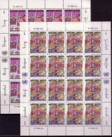 UNO GENF 3 X KLEINBOGENSATZ MI-NR. 117-118 POSTFRISCH(MINT) HUNDERTWASSER 1983 - Moderne