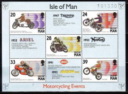 ISLE OF MAN BLOCK 19 POSTFRISCH MOTORRADSPORT - Isola Di Man