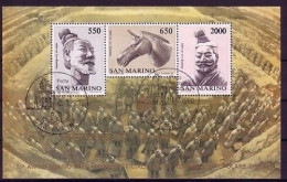 SAN MARINO BLOCK 10 GESTEMPELT(USED) CHINESISCHE KUNST - Blocchi & Foglietti