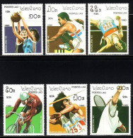 LAOS MI-NR. 1193-1198 POSTFRISCH(MINT) OLYMPISCHE SPIELE BARCELONA 1992 RADFAHREN TENNIS BASKETBALL - Basket-ball