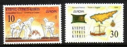 ZYPERN MI-NR. 819-820 POSTFRISCH(MINT) EUROPA 1994 ENTDECKUNGEN Und ERFINDUNGEN - 1994