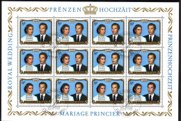 LUXEMBOURG MI-NR. 1036 GESTEMPELT(USED) KLEINBOGEN PRINZENHOCHZEIT 1981 - Blocks & Sheetlets & Panes