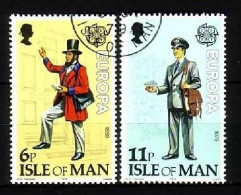 ISLE OF MAN MI-NR. 142-143 GESTEMPELT(USED) EUROPA 1979 POST- Und FERNMELDEWESEN POSTBOTE - 1979