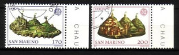 SAN MARINO MI-NR. 1131-1132 GESTEMPELT(USED) EUROPA 1977 - LANDSCHAFTEN - 1977