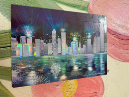 Hong Kong Stamp 3D Hologram 2007 MNH Landscape Firework - Storia Postale