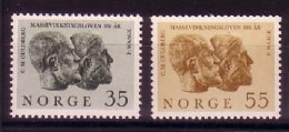 NORWEGEN Mi-Nr. 514-515 POSTFRISCH(MINT) MASSEN WIRKUNGSGESETZ - Ongebruikt