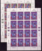 HUNDERTWASSER 1983 UNO WIEN 3 X KLEINBOGENSATZ MI-NR. 36-37 POSTFRISCH(MINT) - Modern