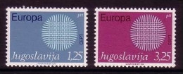JUGOSLAWIEN MI-NR. 1379-1380 POSTFRISCH(MINT) EUROPA 1970 SONNENSYMBOL - 1970