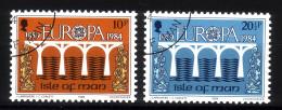ISLE OF MAN MI-NR. 261-262 GESTEMPELT(USED) EUROPA 1984 BRÜCKE - 1984
