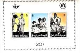 BELGIEN BLOCK 37 POSTFRISCH(MINT) EUROPÄISCHE AKTION ZUR FLÜCHTLINGSHILFE 1967 - 1961-2001