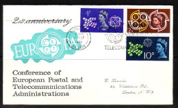 GROSSBRITANNIEN MI-NR. 346-348 FDC EUROPA 1961 TAUBE KÖNIGIN ELIZABETH II - 1961