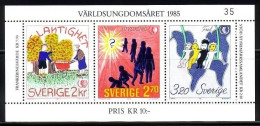 SCHWEDEN BLOCK 13 POSTFRISCH(MINT) INTERNATIONALES JAHR DER JUGEND 1985 ZEICHNUNGEN - Blocks & Kleinbögen