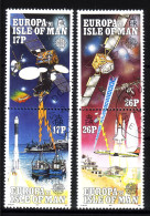 INSEL MAN MI-NR. 464-467 GESTEMPELT(USED) EUROPA 1991 EUROPÄISCHE WELTRAUMFAHRT - 1991