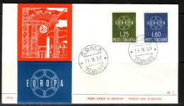 ITALIEN MI-NR. 1055-1056 FDC EUROPA CEPT 1959 - 1959