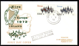 IRLAND MI-NR 276-277 FDC CEPT 1972 STERNE - 1972