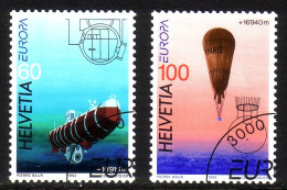 SCHWEIZ MI-NR. 1525-1526 GESTEMPELT(USED) EUROPA 1994 BALLON ENTDECKUNGEN UND ERFINDUNGEN - 1994