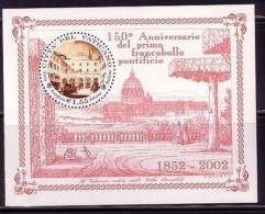 VATIKAN BLOCK 23 POSTFRISCH(MINT) 150 JAHRE BRIEFMARKEN DES KIRCHENSTAATES - Blocchi E Foglietti