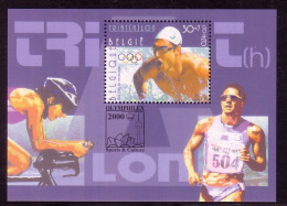 BELGIEN BLOCK 77 POSTFRISCH(MINT) SOMMEROLYMPIADE UND PARALYMPICS SYDNEY 2000 - 1961-2001