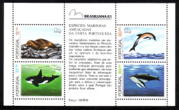 PORTUGAL BLOCK 41 POSTFRISCH(MINT) BRASILIANA '83 DELFIN WAL ROBBE - Delfines