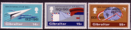 GIBRALTAR MI-NR. 426-428 POSTFRISCH(MINT) LUFTPOST - FLUGZEUGE - Gibraltar