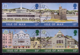 INSEL MAN MI-NR. 335-338 O EUROPA 1987 - MODERNE ARCHITEKTUR - Isla De Man