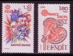 FRANKREICH MI-NR. 2202-2203 POSTFRISCH EUROPA 1980 - PERSÖNLICHKEITEN - 1980